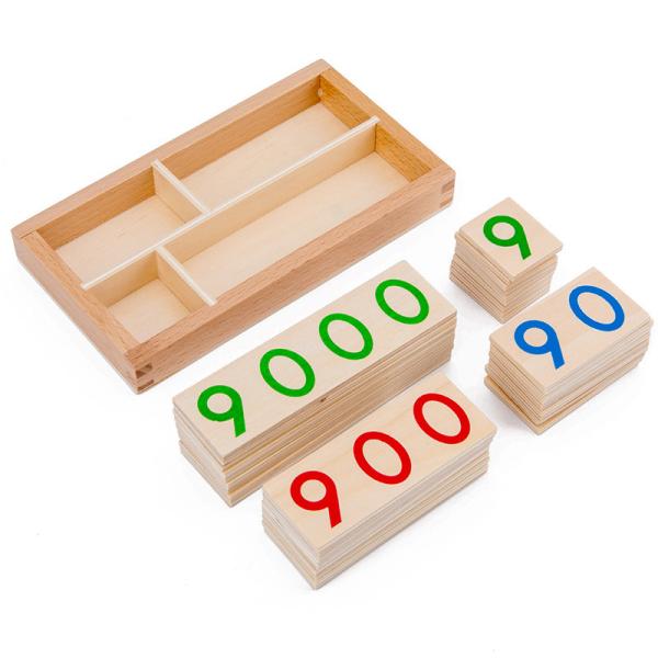 Buy cheap Montessori 6.5cm Wooden Matching Puzzle Numbers Card from wholesalers