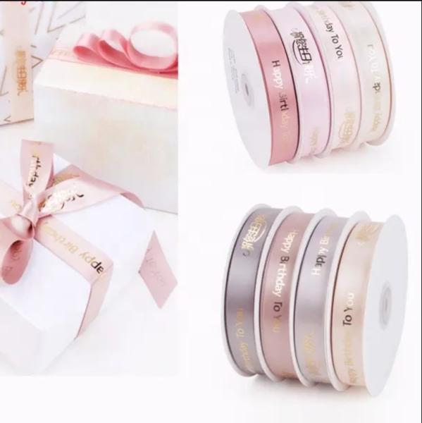 Buy cheap Custom Logo Printed Satin Gift Wrap Ribbon with Polyester Decoration from wholesalers
