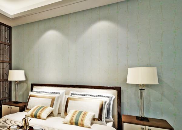 Buy cheap Embossed Bedroom No Glue Self Adhesive Vinyl Wallpaper with Leaf Pattern , European Style from wholesalers