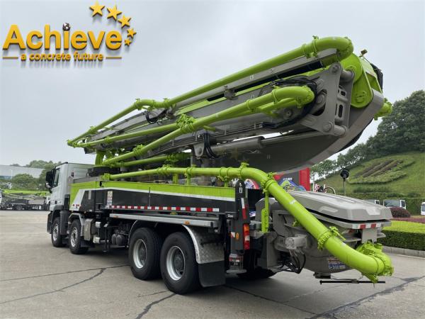 Buy cheap 49X-6RZ Used ZOOMLION Concrete Pump MERCEDES BENZ 8X4 Green Gray from wholesalers