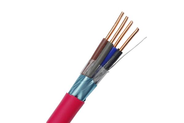 FRLS Fire Resistant Cable Shielded 1.00mm2 Solid Bare Copper Conductor for
