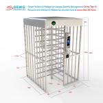 Secure Bi-Directional Full Height Turnstile Gate 1500*1500*2200 mm for