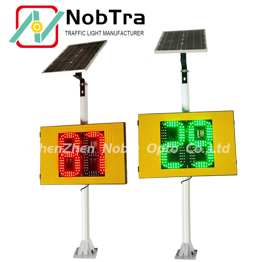 200 Meters Detection Distance Solar Powered Radar Speed Display Sign With Lithium Battery