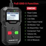 16 Pin Black Computer Car Diagnostic Scanner Obd2 Auto Diagnostic Tool