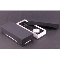Buy cheap Luxury Paper Wrist Watch Packaging Box , Black Personalized Mens Watch Box product