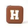 Buy cheap Small Leather Brown Jewelry Organizer Travel Case Jewelry Storage Box from wholesalers