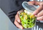 Fruit Salad Bowl Wide Mouth Glass Jars Clear Color 200ml Capacity Eco - Friendly
