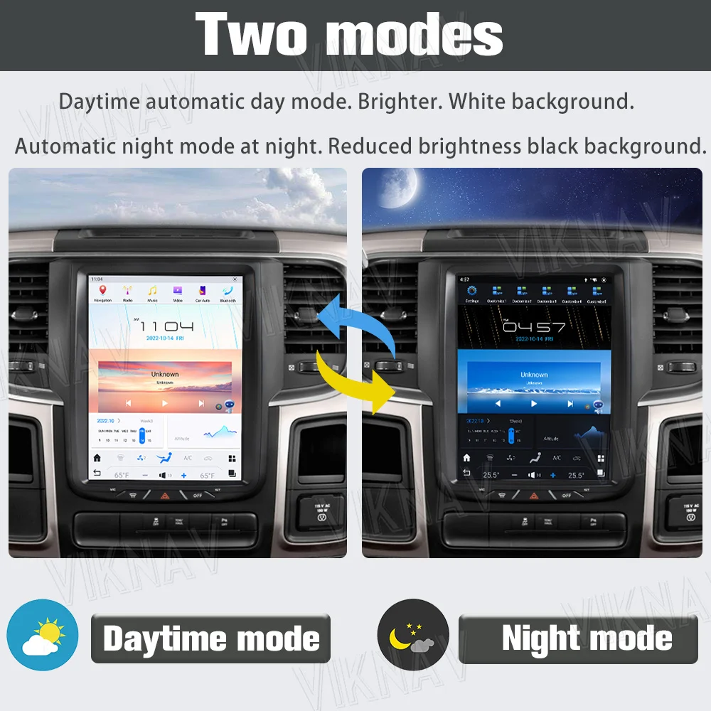 10.5 Inch 8 Core Car Dodge Android Radio For Ram 1500 2013-2018 Head Unit