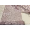 Buy cheap lilac Lingerie Lace Trim symmetric botanical thin Lightweight For Multipurpose from wholesalers