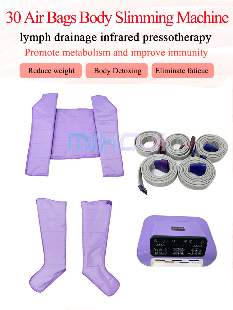 Purple Airbags Pressotherapy Lymphatic Drainage Machine 400w For Slimming