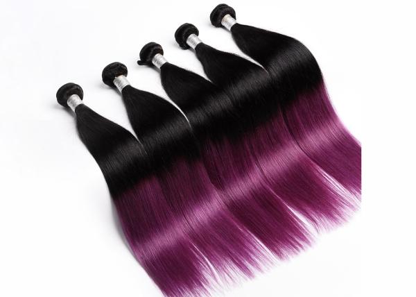 Buy cheap Purple Remy Human Hair Extensions , No Shedding 100g Remy Hair Extensions from wholesalers