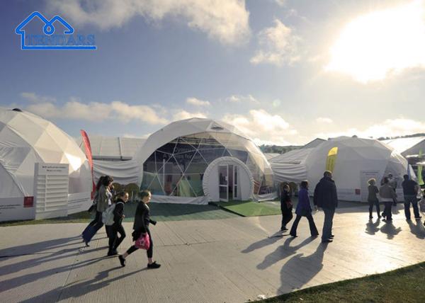 Buy cheap Luxury White Clear Geodesic Dome Tents For Resort Hotel Event Lightweight Dome Tent from wholesalers