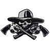 Buy cheap OEM Finger Ghost Motorcycle Club Vest Patches 3D Hand Washable from wholesalers