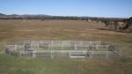 Six Bars Heavy Duty Metal Oval Rail Cattle Corral Panels For Sale For Au