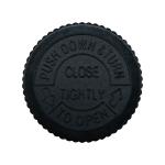 Black Screw Type Cap Plastic Child Resistant Medicine Bottle Caps 24mm 28mm 30mm