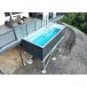 Buy cheap Outdoor NZ AU standard shipping container swimming pool with fiberglass liner from wholesalers