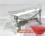 Button Closure PVC Clutch Bag For Women Handbag Snap Sleeve Cosmetic Makeup Bag,