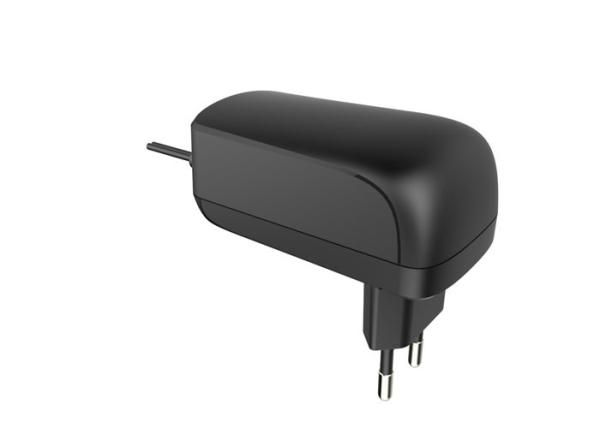 Buy cheap 24W 12VAC Wall Mount AC DC Charger Adapter in Black With EU Plug from wholesalers