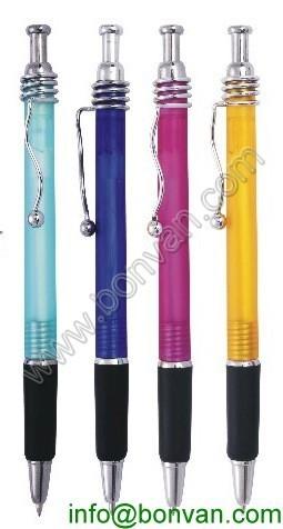 Buy cheap plastic ball pen,click mechanism advertising ball pen,spring style clip plastic pen from wholesalers