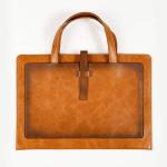 NEW PU LEATHER LARGE CAPACITY BRIEFCASE LEATHER BUCKLE BUSINESS DOCUMENT BAG