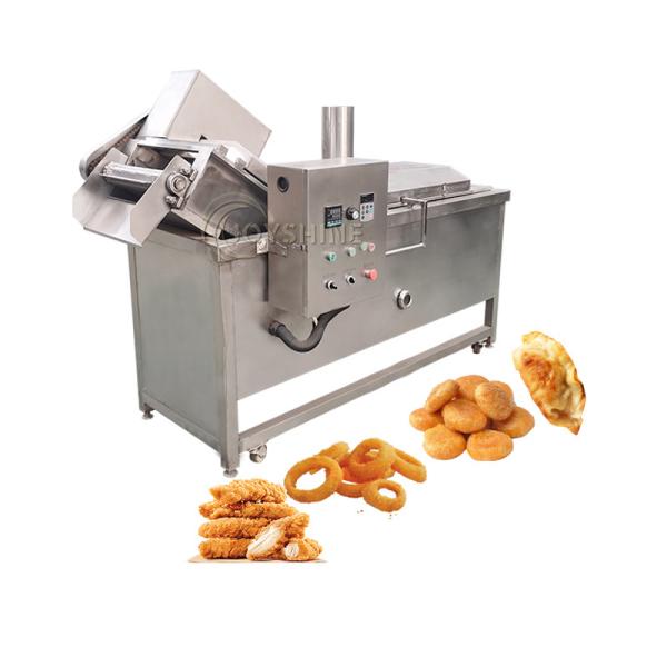 Food Grade 304 Stainless Steel Automatic Deep Fryer For Potato Finger Chips And