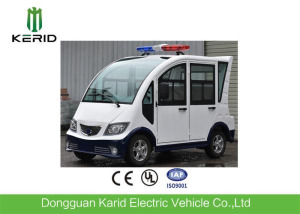 Buy cheap Pure White 4 Seats Electric Patrol Car With Rear Mini Cargo Box from wholesalers