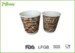 8oz double wall disposable coffee cups Printing , white small disposable cups
