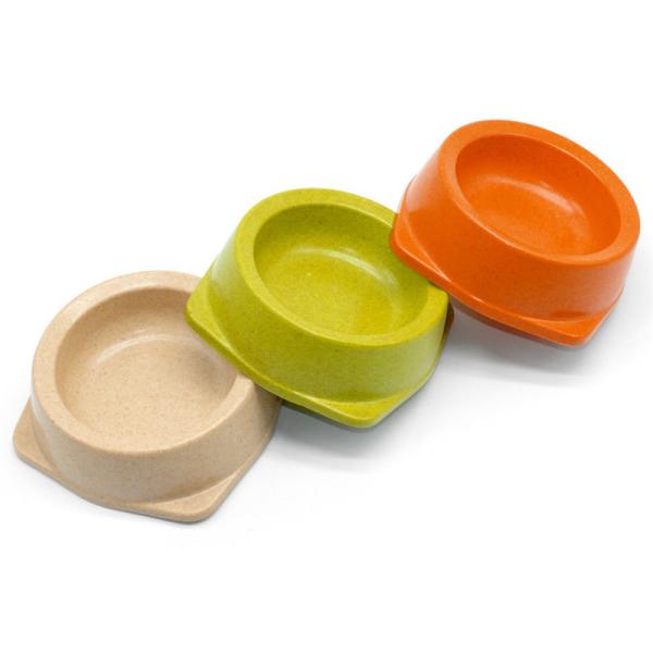 Buy cheap Customized Size Ceramic Pet Bowl , Pet Food Bowl Green / Orange / Beige Color from wholesalers