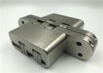 Mini Wooden Box Satin Nickel Heavy Duty Hidden Hinges , Concealed Gate Hinges