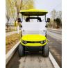 Buy cheap Yellow Color 2 Seater Golf Cart 4 Wheel 10 Inch Tire 70-100km With Lithium Battery from wholesalers