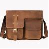 Buy cheap Men'S Retro First Layer Cowhide Laptop Messenger Bags from wholesalers