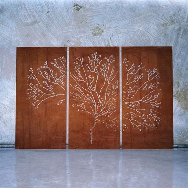 Buy cheap Laser Cut Tree Of Life Design Metal Screen Corten Steel Decorative Panel from wholesalers