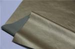 Light Pearl Gold Pu Synthetic Leather 0.35mm Thickness Abrasion Resistant