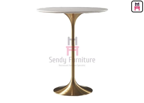 Buy cheap H105cm MDF Restaurant Bar Height Tables Height 0.2cbm Round Tulip Table from wholesalers