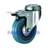 Buy cheap Rubber 75mm Trolley Wheels , Swivel Bolt Hole Castors With Brake from wholesalers