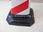 Custom Square Reflective Flat PE Flexible Colored Traffic Cone Moulded Rubber