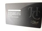 Frosted 0.5mm SS Metal Membership Card Debossed Logo
