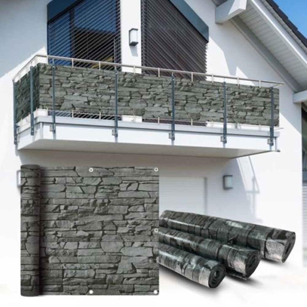 0.75*6m PVC Garden Balcony Privacy Fence Screen Cover Waterproof And UV Netting Cloth