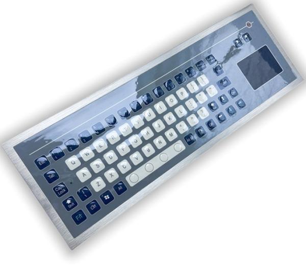 IP67 71 Keys Industrial Membrane Keyboard With Touch Pad Antistatic Keyboard