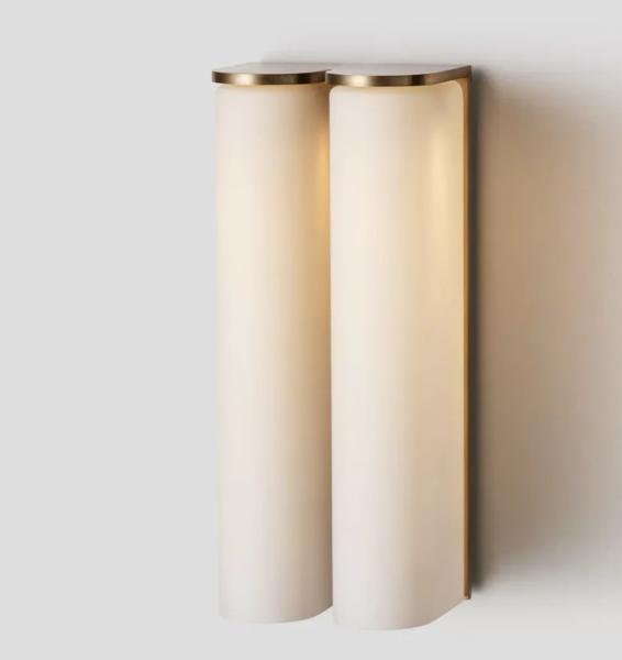 Buy cheap Dimmable Slim Wall Light Double Frosted Glass Wall Sconce Modern from wholesalers
