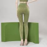 Jacquard artwork 260g Womens Yoga Leggings Black Seamless Gym Tights