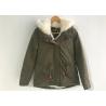 Buy cheap Parka Olive Green Hoodie Jacket Detachable Fur Lining Warm Womens Coats from wholesalers