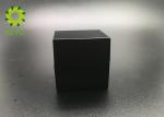 1OZ Matte Black Square Glass Jars For Cosmetic Packaging , Eco - Friendly