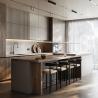 Buy cheap Modern Cabinet White Oak Wood Veneer Handless Frameless Contemporary Kitchen Cabinet from wholesalers