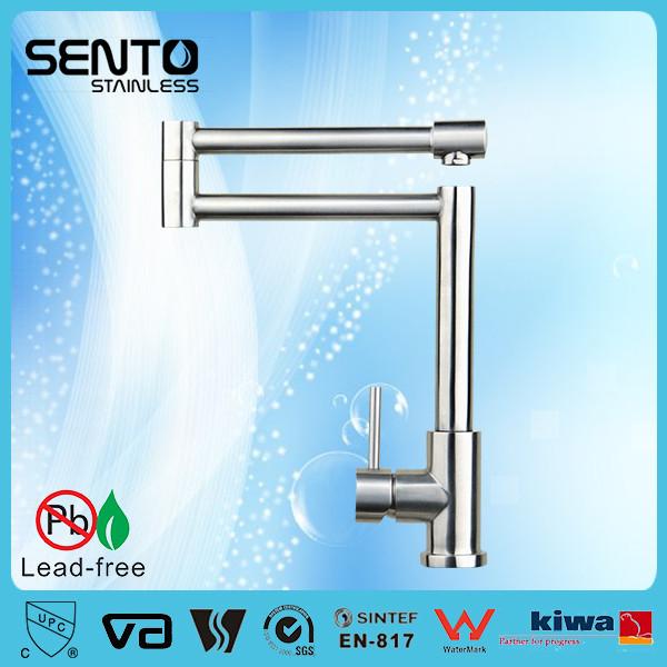 Buy cheap SENTO round style kitchen sink faucet with stainless steel WATERMARK kitchen sink faucet from wholesalers