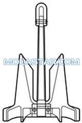 Buy cheap Molastar Stainless Steel Marine AC-14 Anchor Steel Anchor For Marine High Holding Power Anchor from wholesalers