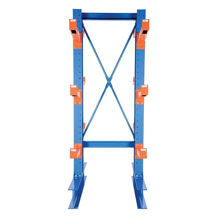 Blue Heavy Duty Cantilever Rack Kit 8' Double Sided Uprights with 36" Arms and Brace Set