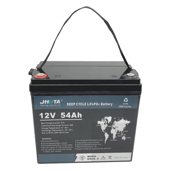 Buy cheap IP55 Lithium Battery Lead Acid Replacement 54Ah 12.8V Deep Cycle Battery from wholesalers