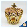 Buy cheap Luxury home decoration Crown shape wedding gifts personal Trinket box display SCJ273 from wholesalers