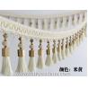 Buy cheap Handmade fashionable chain beads lace tassels fringes for curtain/sofa/pillow/stage decoration from wholesalers